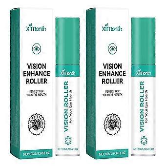 Rouleau d’amélioration de la vision pour les femmes hommes réduit le rouleau de soins pour soulage les yeux secs fatigués / gonflés 2pcs