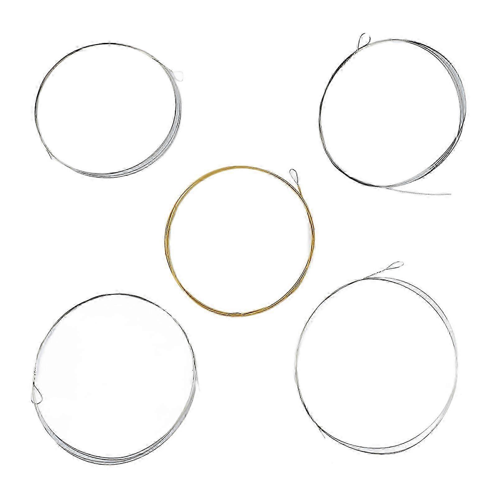 5 String Banjo String Stainless Steel Full Resonance Thick High Notes Strings Replacement for Performance