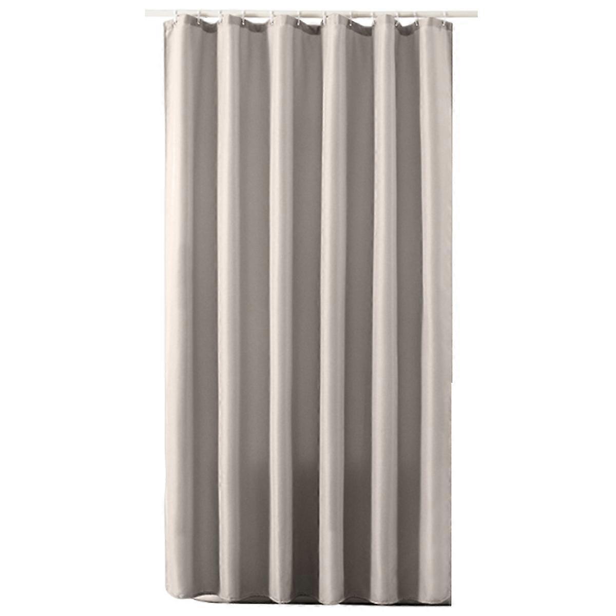 Shower Curtain, Imitation Linen, Waterproof, Thickened