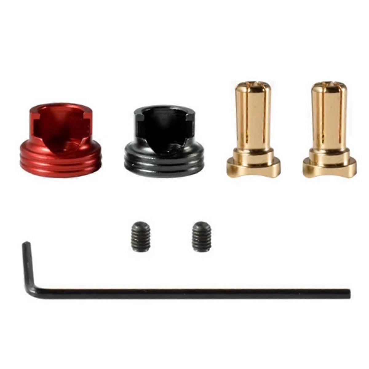 Welding-Free Hard Shell Metal Heatsink 4mm Banana Plugs Set 4mm