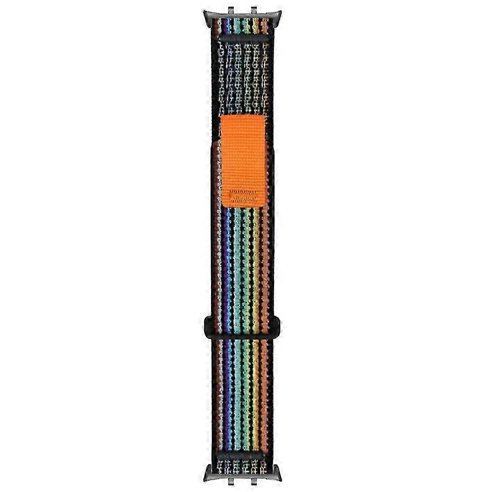 For Honor Watch 5 Replacement Strap Adjustable Nylon Watch Band Dual-loop Design - Beige