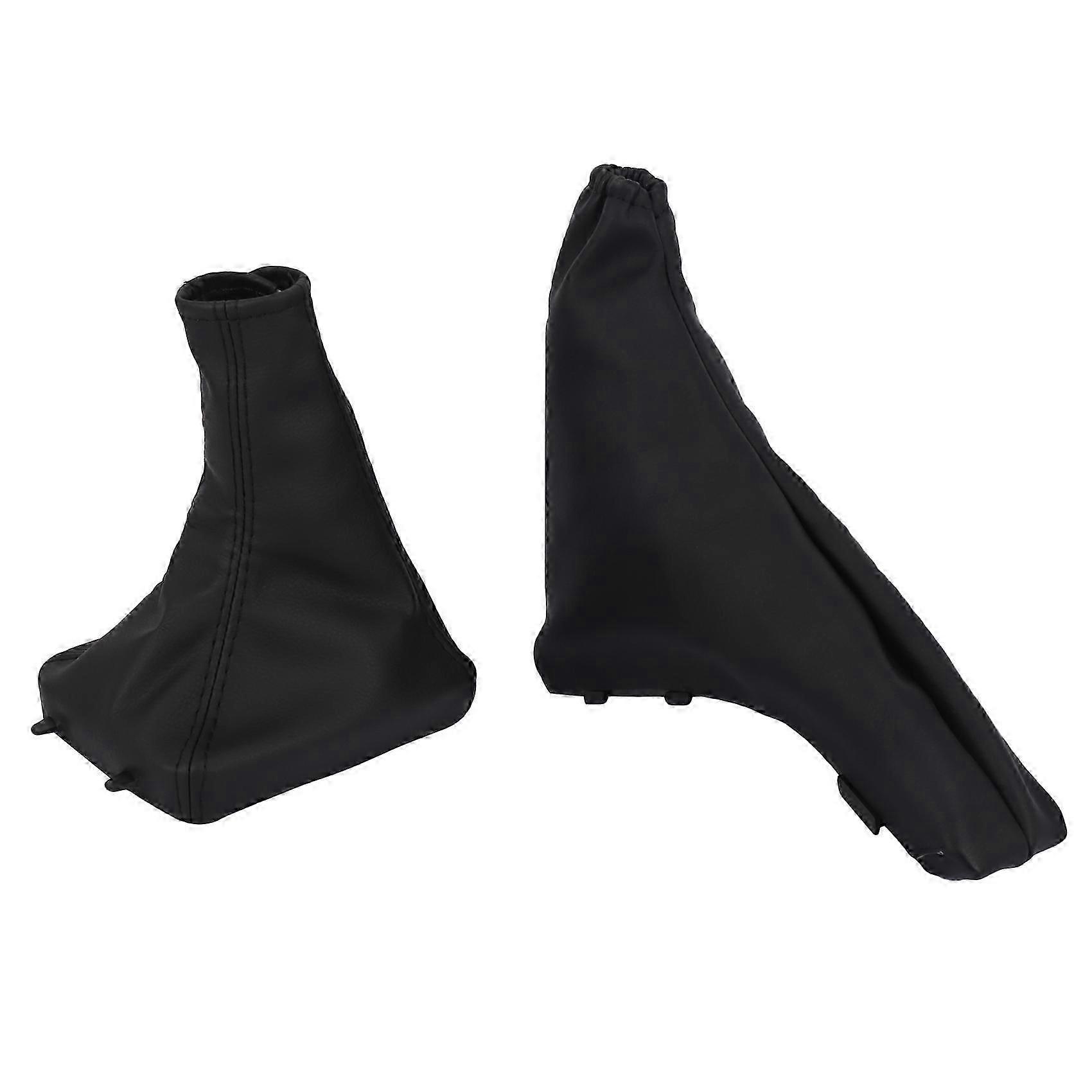 Car Gear Shift Knob Gaiter Boot Cover Pu Leather Parking Handbrake Grips Covers For Opel G A 1998-2