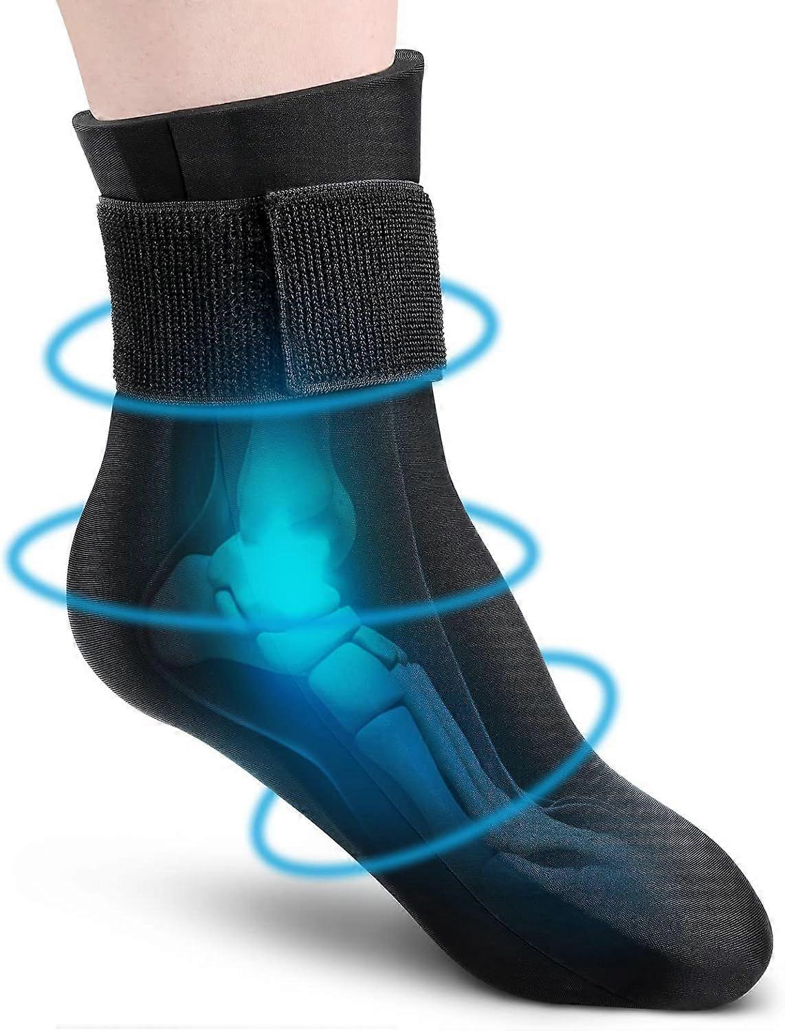 2025 Neuestes Modell wiederverwendbare Gel-Kältetherapie-Socke für die Wärme- und Kältetherapie, Knöchel-Fuß-Eisbeutel W