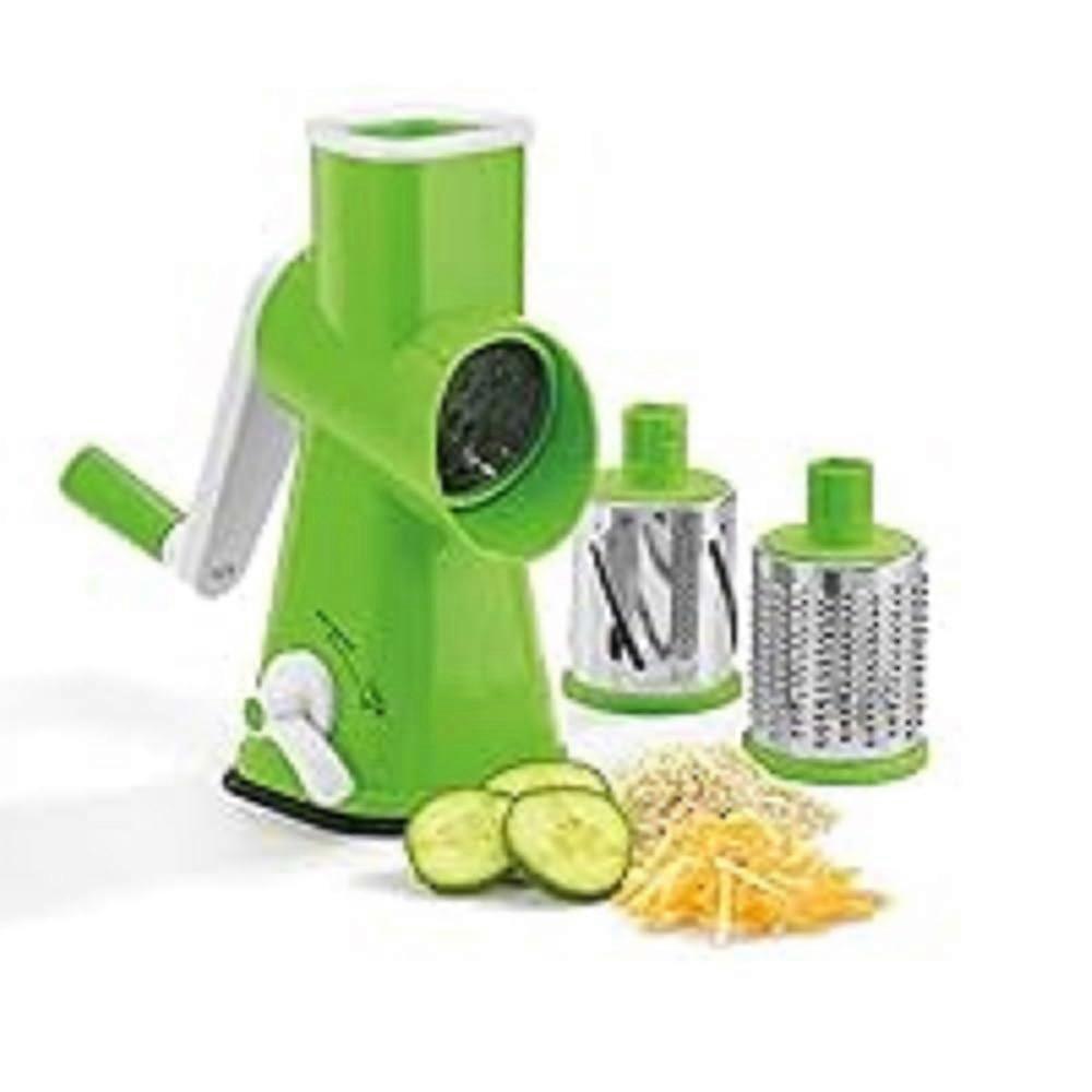 Drum Grater Green/White For Kitchen Use Compact Size Grating Tool For Cheese And Vegetables