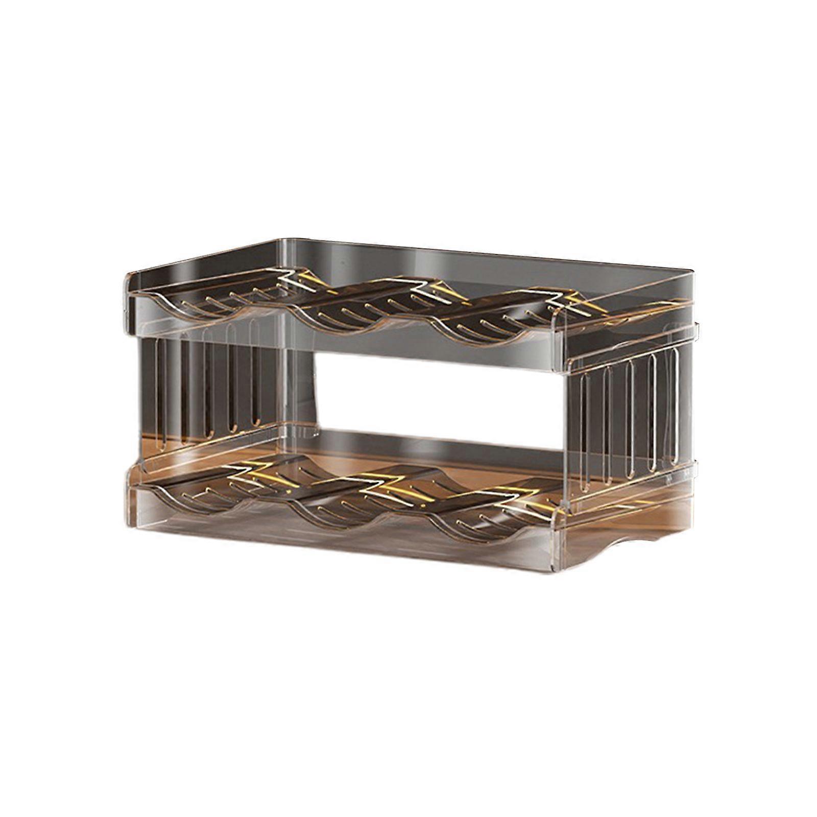 Convenient Bottle Storage Organizer Elegant Wine Display Rack Space Saving Storage Container Rack for Cups Glasses