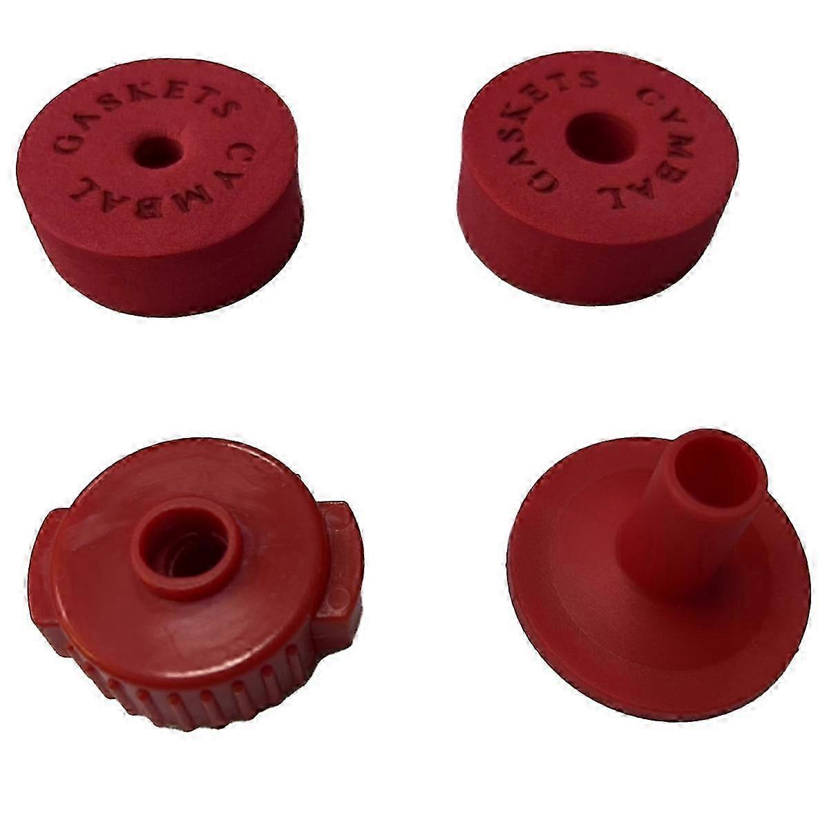 Red Cymbal Protection Pad, Quick Release Cap, Drum Set Accessories, Felt Sponge