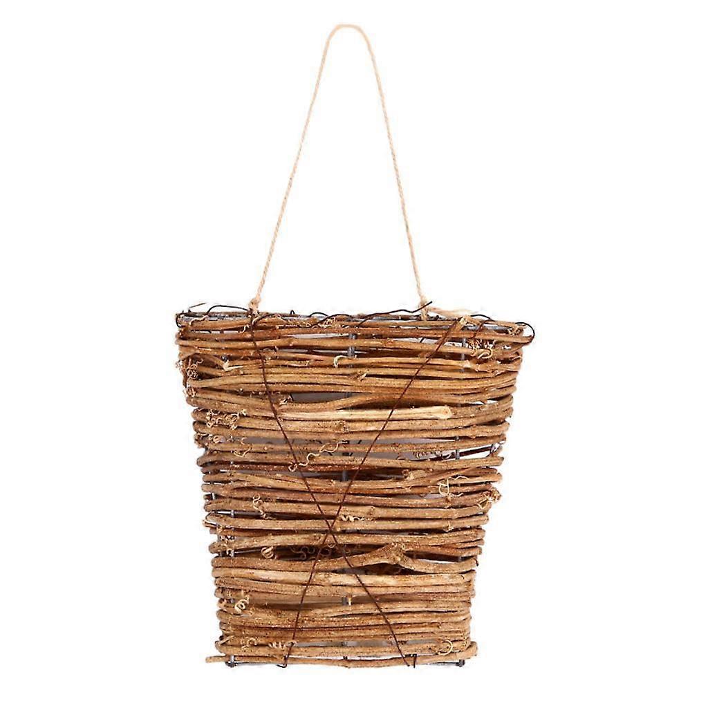 Front Door Basket, Elegant Floral Arrangement for Home Decor, without Flowers