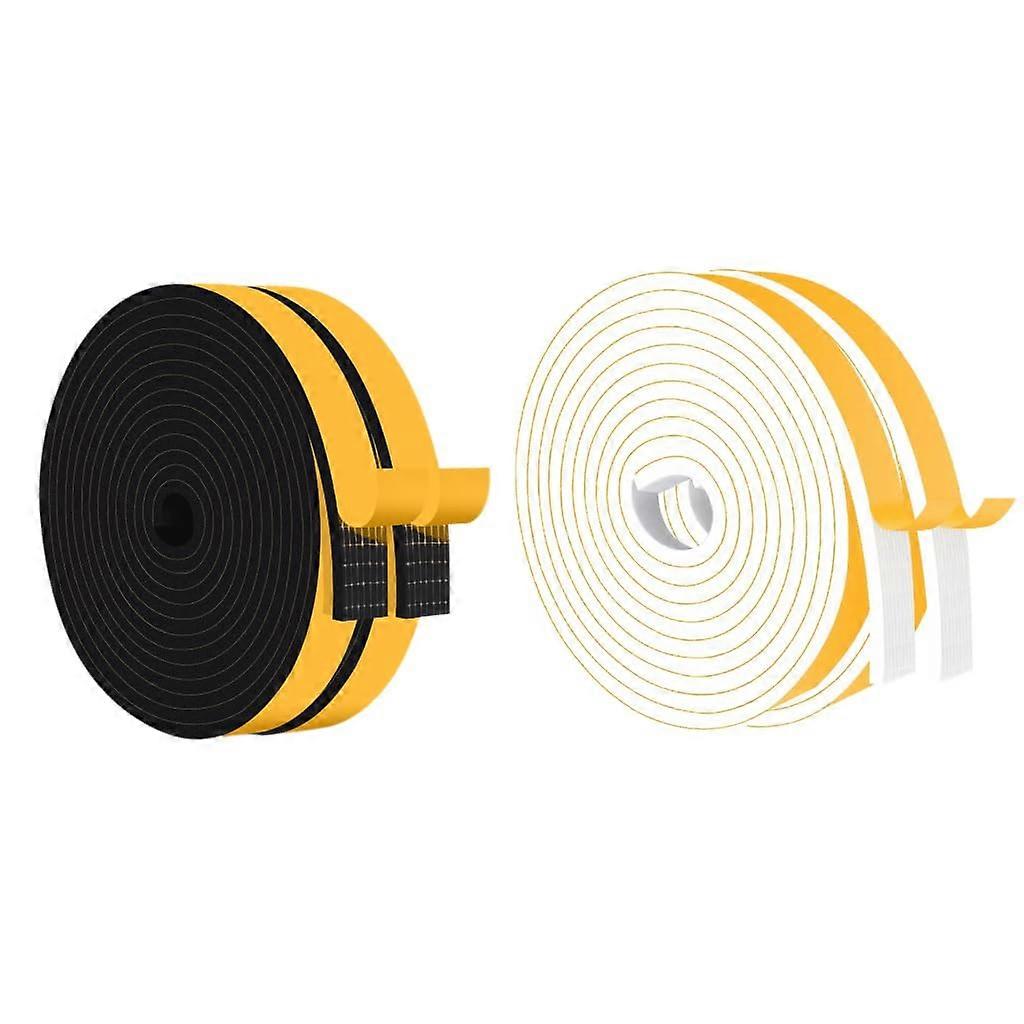 33 Ft High Density Weather Stripping Door Seal Strip, Soundproofing Weatherproof, Foam Seal Tape for Doors & Windows