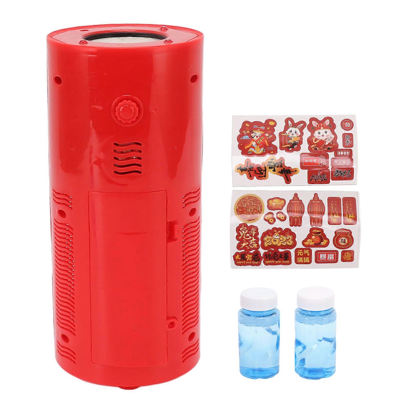 Firework Bubble Machine 10 Holes Large Amount Automatic Bubble Maker Children Toy with Flashlight Music Effect