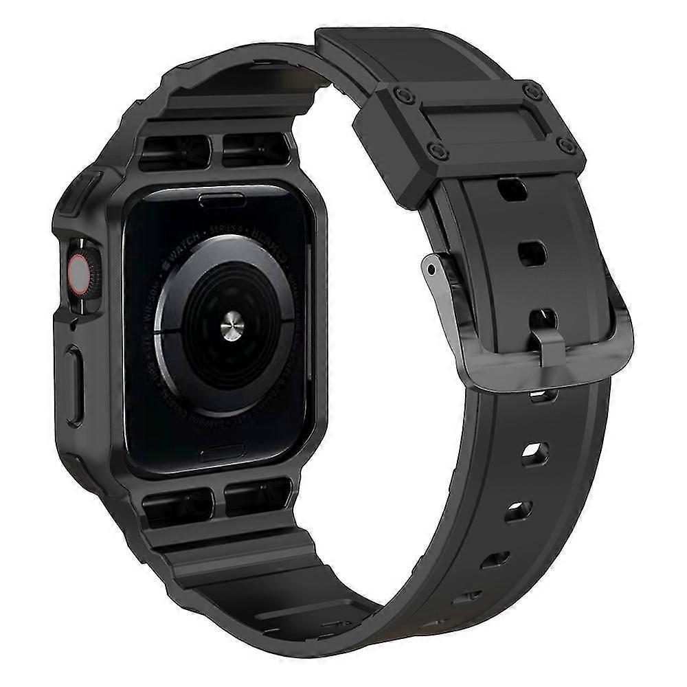 For Apple Watch Series 9 8 7 41mm / 9 8 7 41 45mm Watch Band Replacement Tpu Strap With Case Cover -