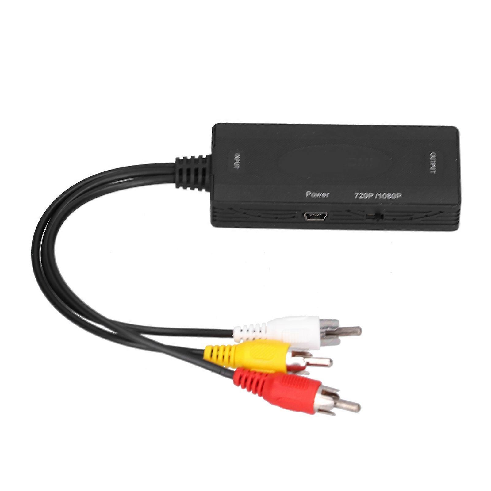 AV to HD Multimedia Interface Converter 720P, ABS Material, HD Output