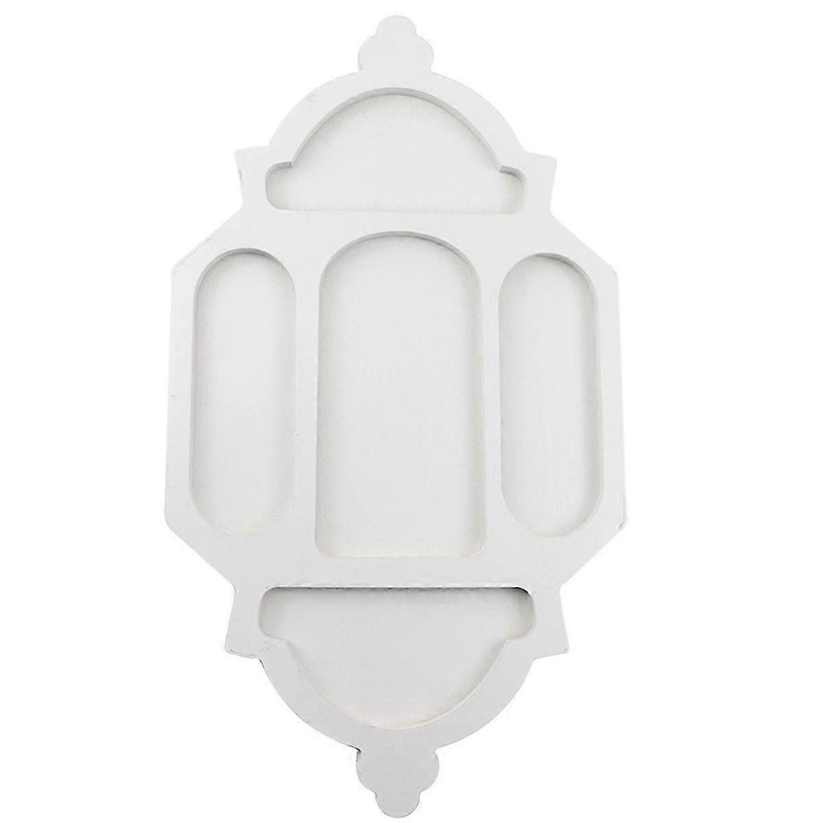 JiaWei Eid Mubarak Holztablett, Ramadan Snack Tablett Dessert Gebäcktablett Künstlerisches Serviertablett kxN