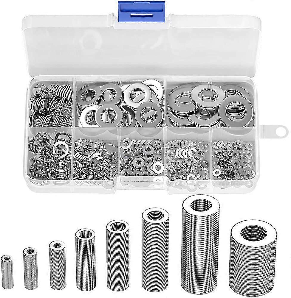 360 Pcs Stainless Steel Flat And Washer Assorted Hand Washers (m2 M2.5 M3 M4 M5