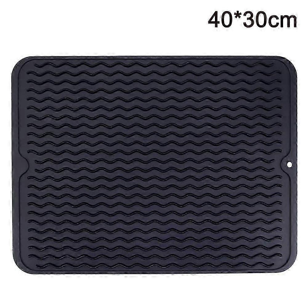 2PCS Silicone Dish Drying Mats - Non-Slip Draining Board Mats