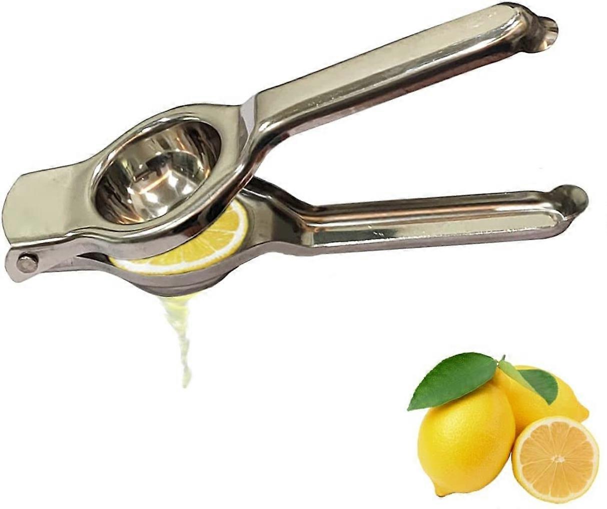 Lemon Squeezer Food Grade Stainless Steel Manual Citrus Juicer with Anti-Corrosive Design and Internal Bottle Opener