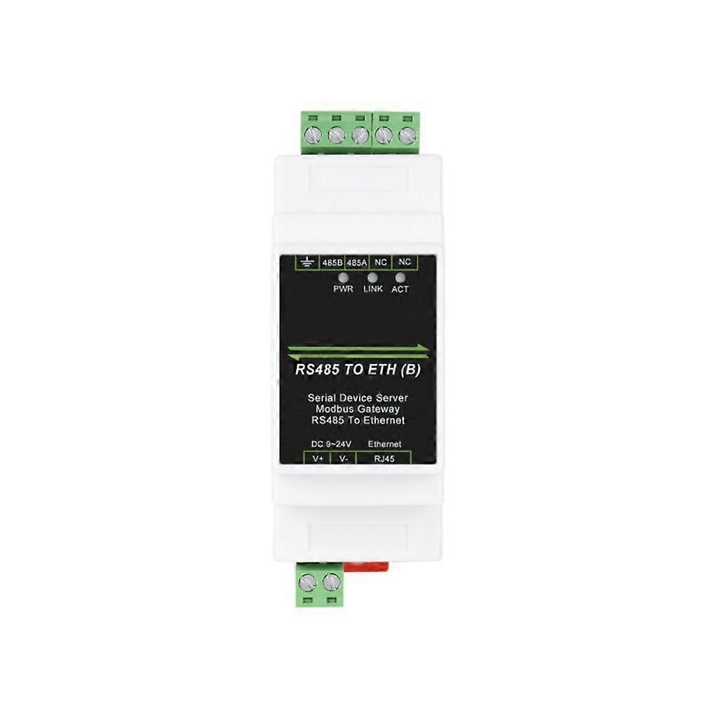 RS485 Seriel Port Server RS485 Til RJ45 Ethernet TCPIP Til Seriel Port Modul Skinnemonteringstype Seriel portserver