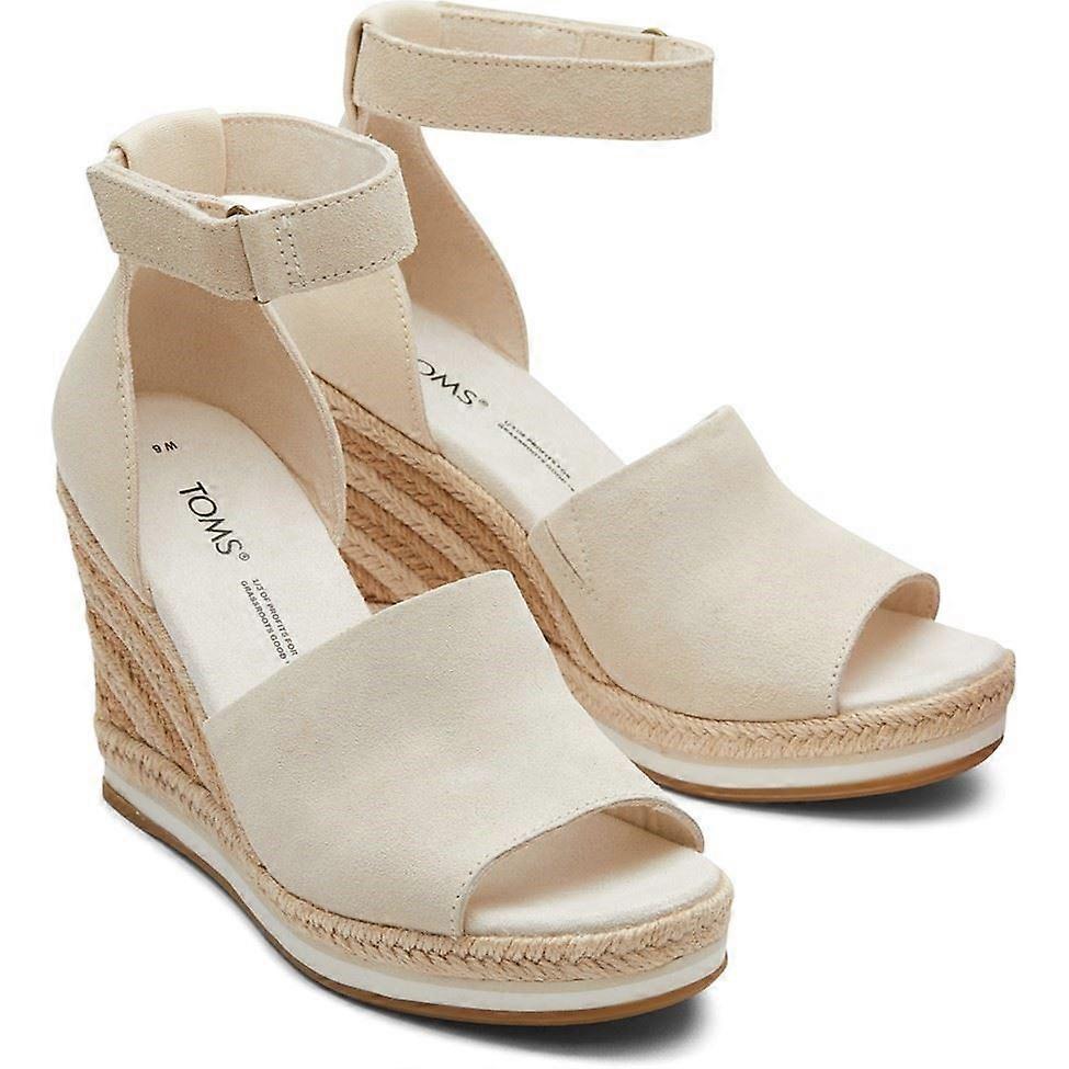 TOMS Marisol 米色 60% 牛皮 40% 棉 女式凉鞋 女士 夏季-8