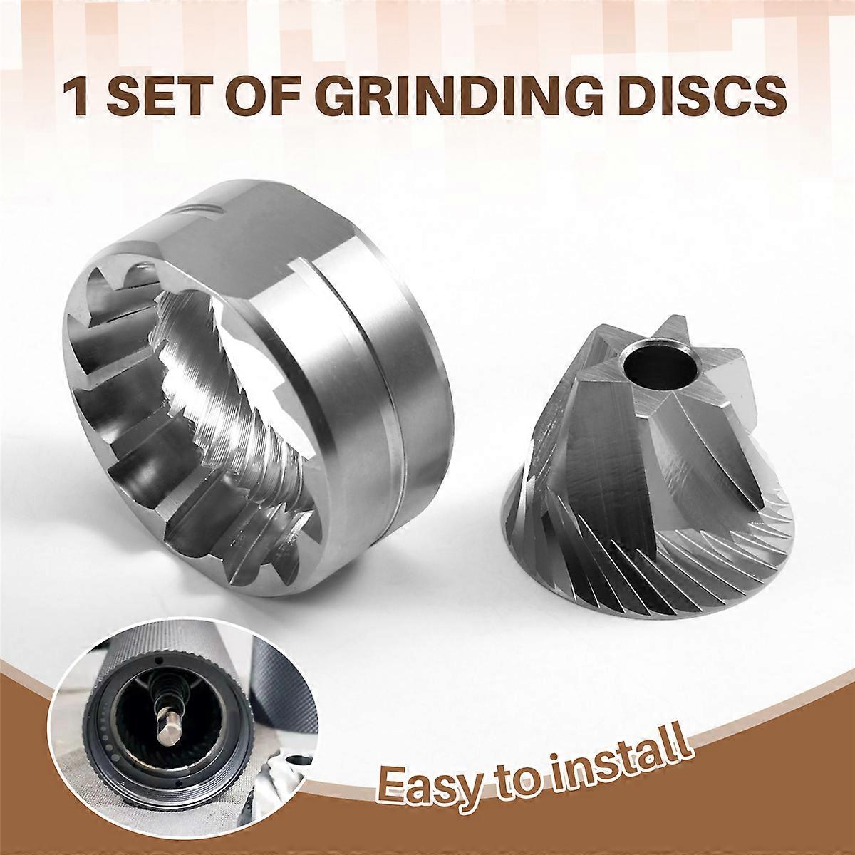 38mm Conical Burrs for Manual Coffee Grinder, Sweet High-Uniformity Espresso Grinding Flat Burrs Cof