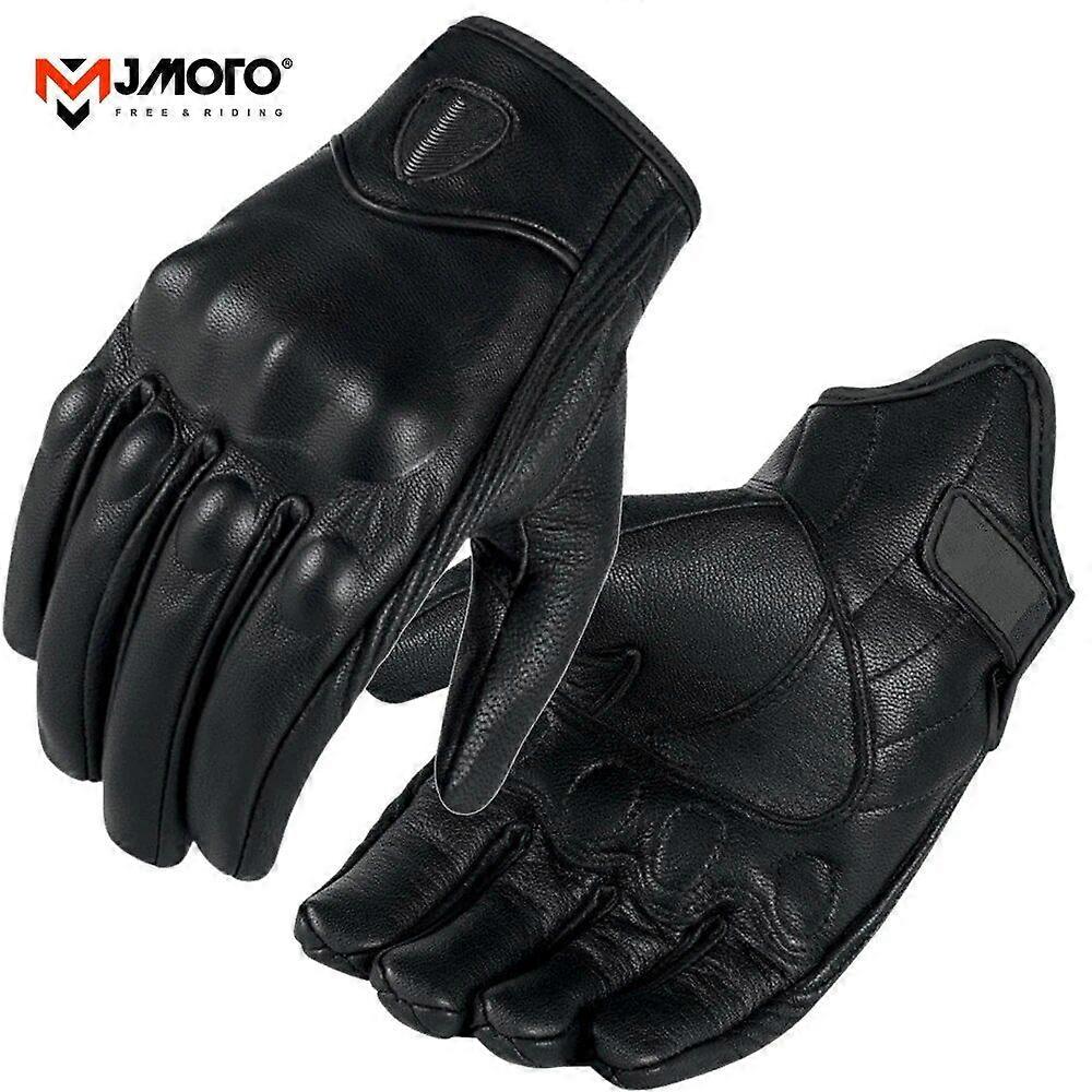 لقفازات جلدية للدراجات النارية الصيفية ICON قفازات دراجة نارية كاملة الإصبع مقاومة للماء تنفس قفازات ركوب الدراجات Guantes موتو الوردي