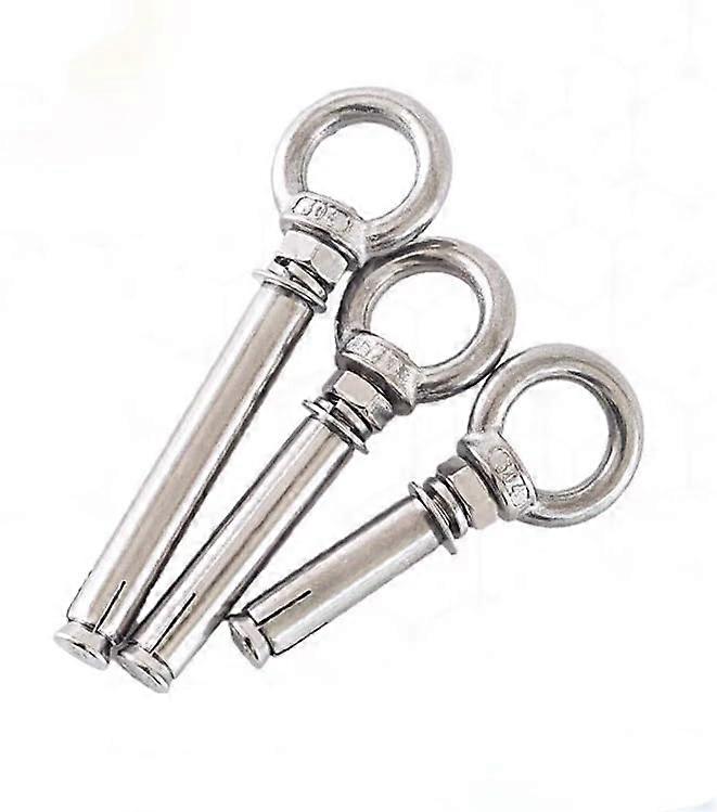 Expansion Bolt M8 10pcs Stainless Steel 304 Anchor Bolts with Eye Nuts 70mm Sleeve Anchors for Heavy Duty Applications