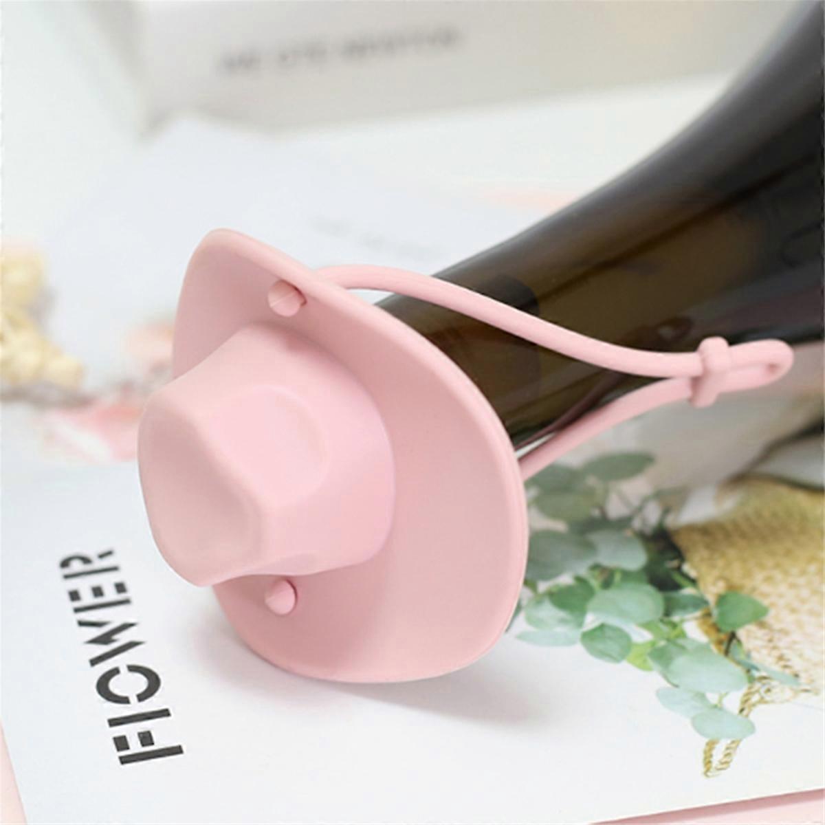 Silicone Cowboy Hat Wine Cork Champagne Beer Bottle Stopper Beverage Sealer Plug Kitchen Bar Access