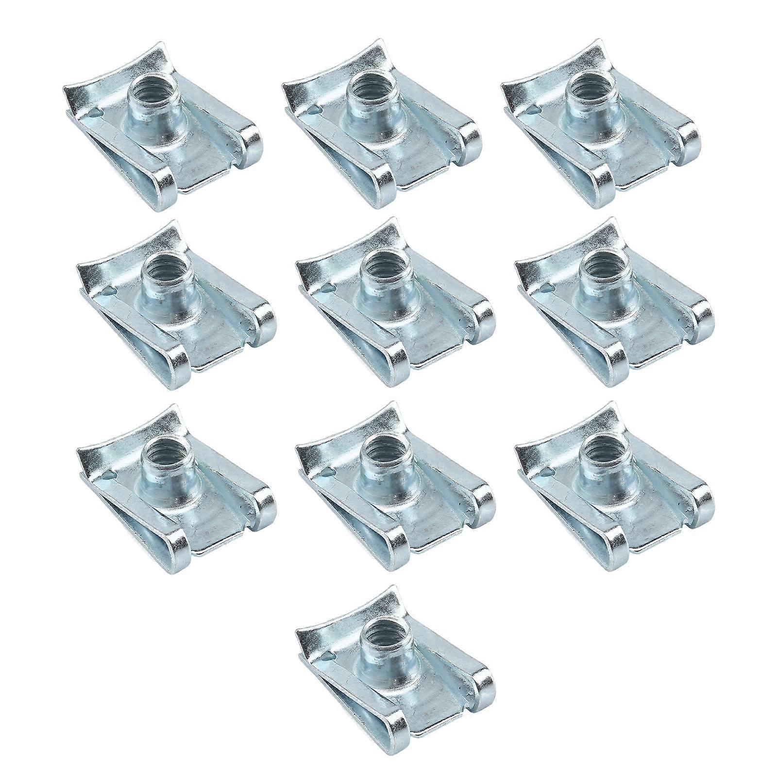 10Pcs M6 U Type Clip Assortment Set Repair Fasteners Assorted Kit for Wheel