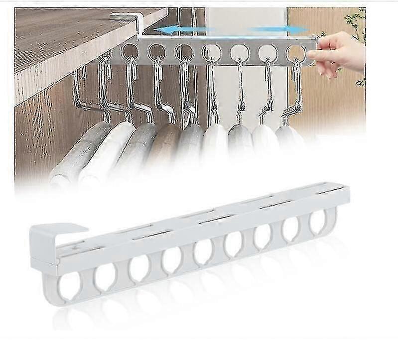 Pull-Out Type Retractable Clothes Rack,2024 Pull Out Closet Rod Without Drilling-Yvan