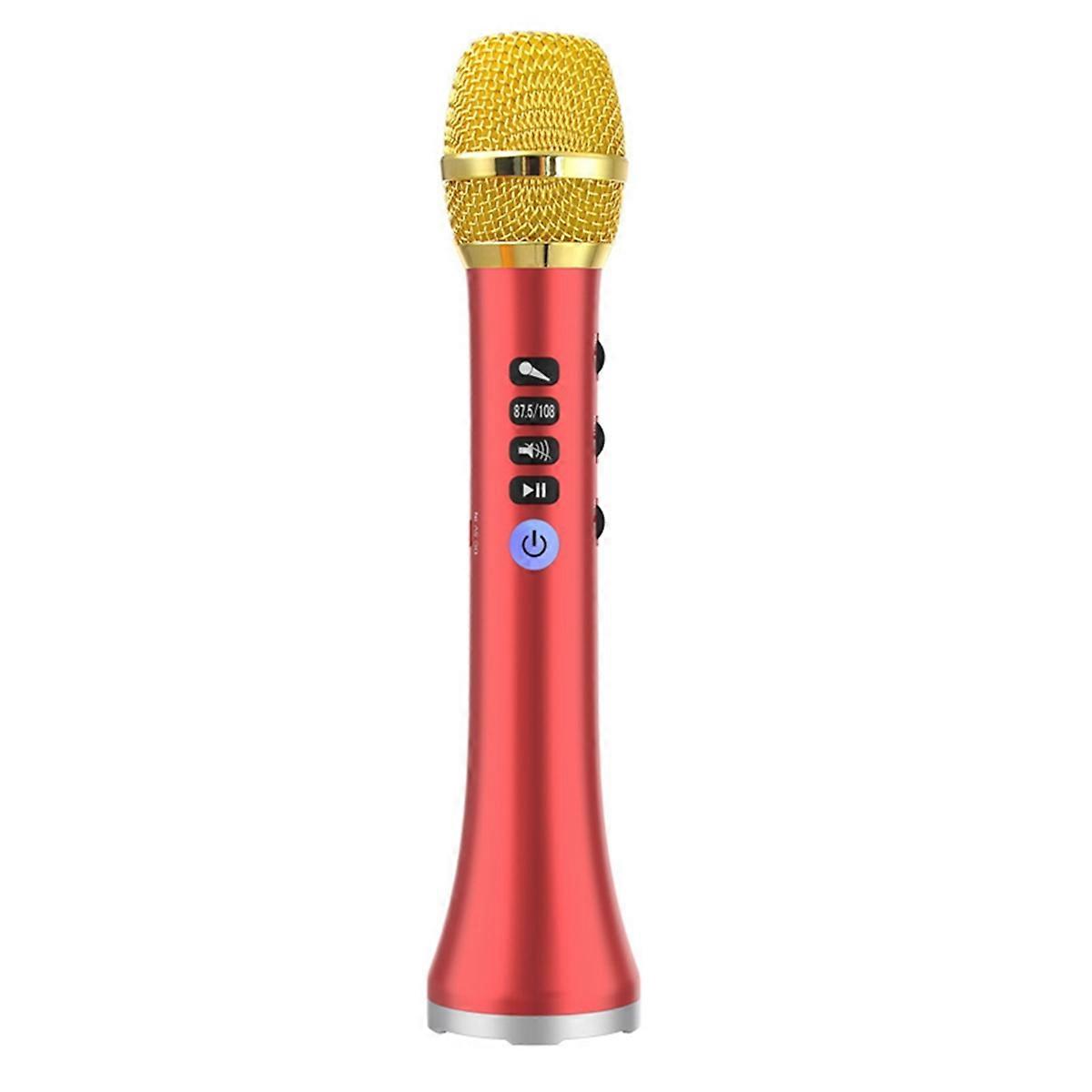 Microfono Bluetooth L-698DSP 20W con altoparlante wireless rosso