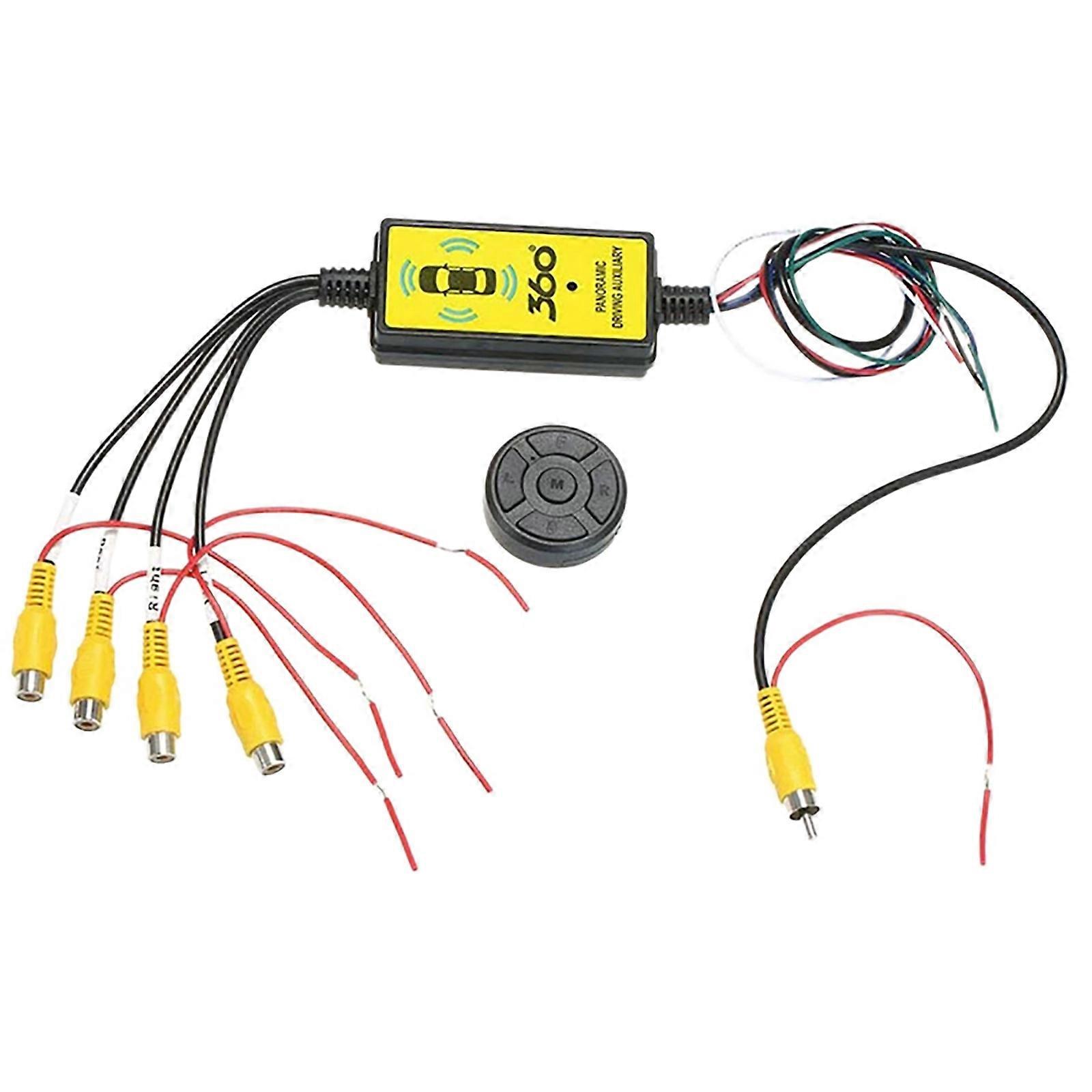 High Resolution AHD Car Camera Adapter For Seamless Integration And Improve Nighttime Visibility Blind Spots Elimination