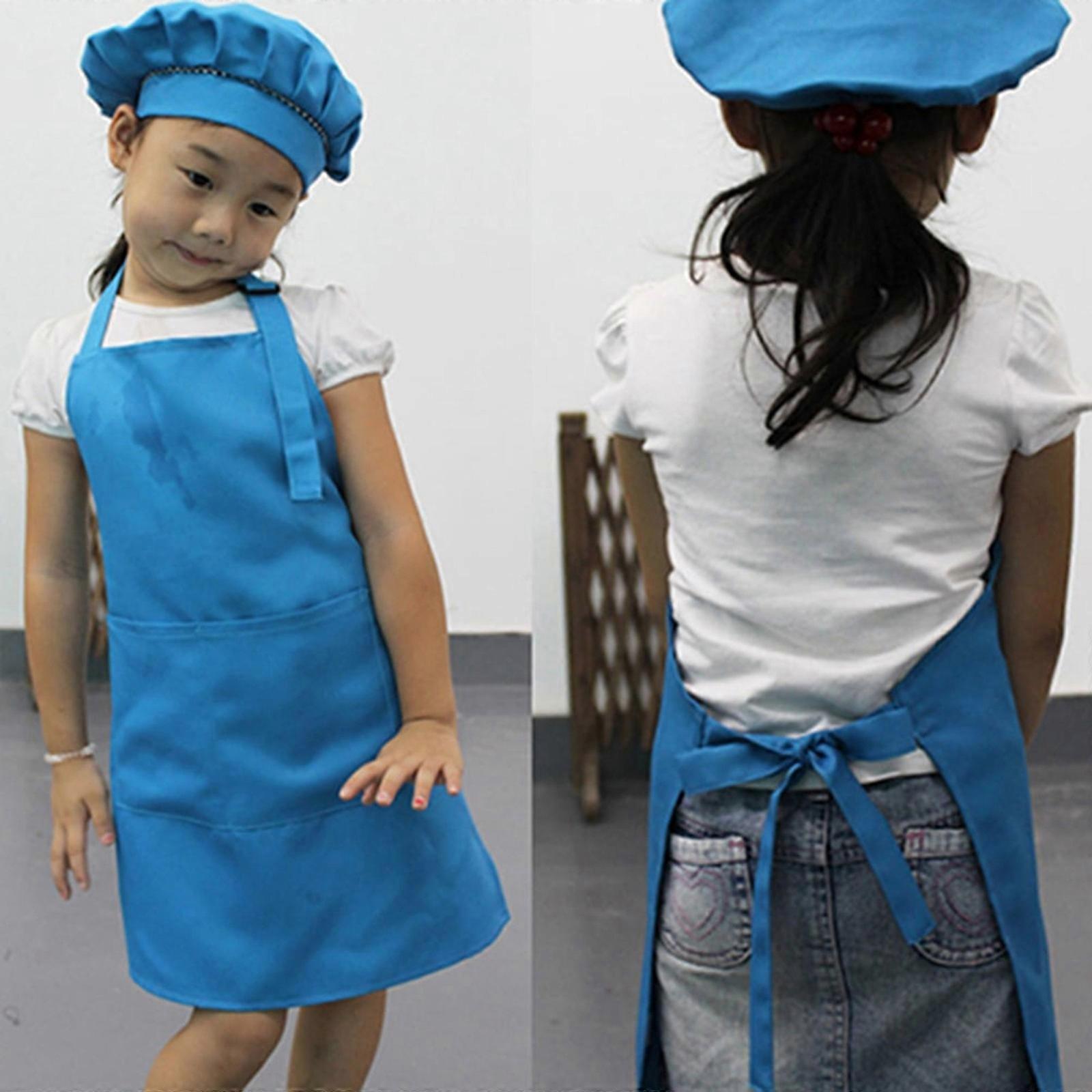 Adjustable Child With 2 Pockets For Kitchen Cooking Baking And Painting. A Convenient And Comfortable Cooking Baking And Painting Tool 