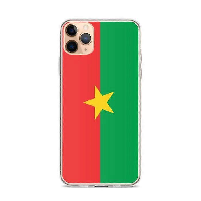 iPhone Case - Burkina Faso Flag - iPhone 11 Pro Max - Flexible - Multicolored - Vertical