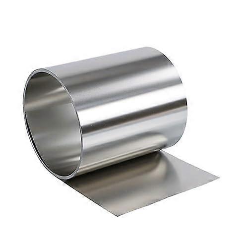 Metal Foil Plate 1 Meter 304 Stainless Steel Thin Sheet, 0.01mm Thickness 100mm Width for Home Garden Use