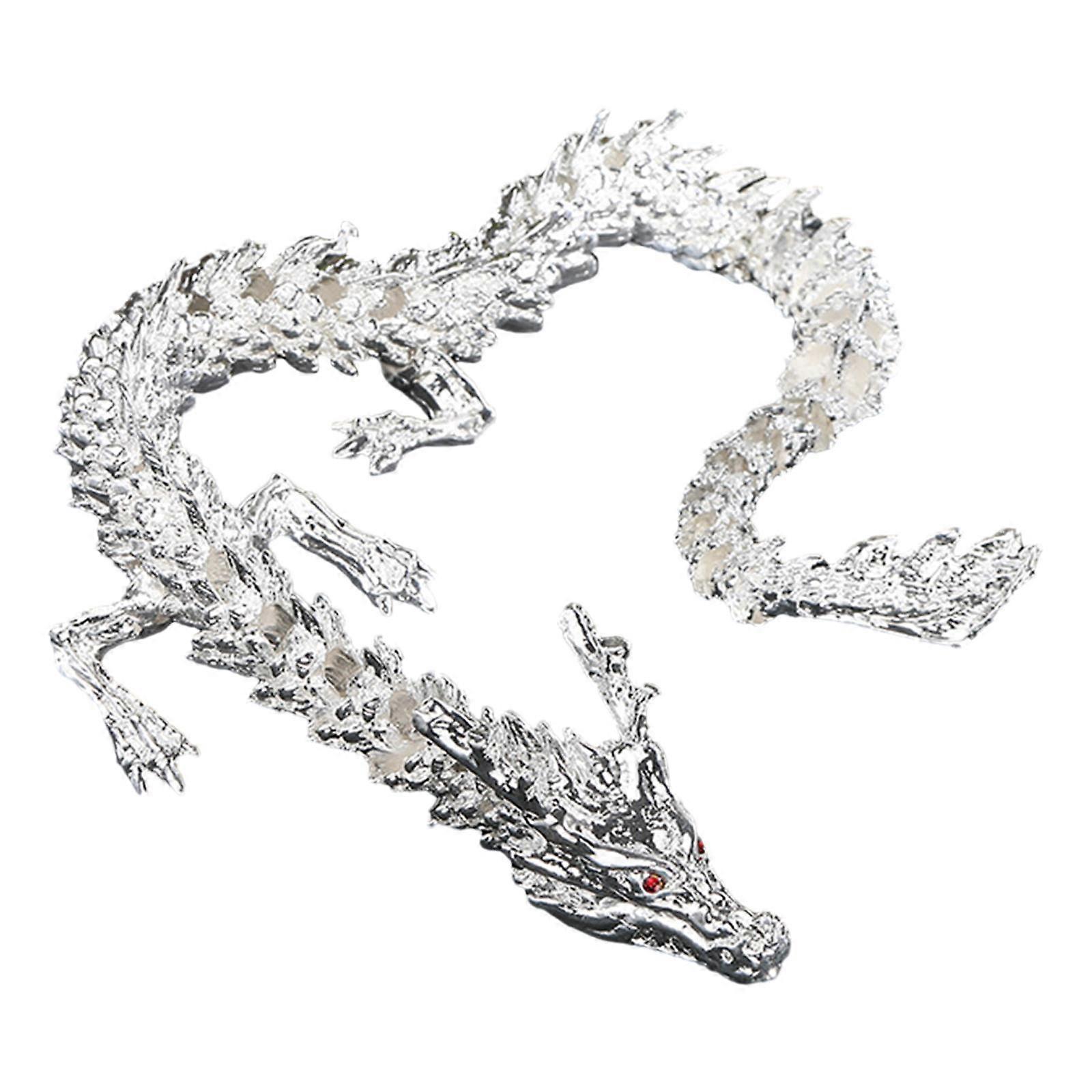 3D דרקון צעצוע דרקון פסלון ראש השנה הסיני דמות בעלי חיים דרקון דקורטיבי