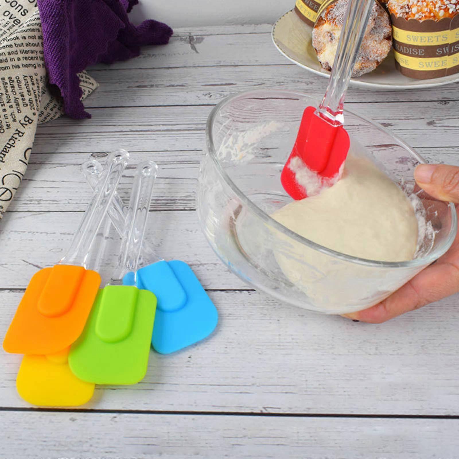 Mini Silicone Spatula Bread Scraper Shovel Mixing Baking Tool Random Color for Home Kitchen Cookware Supplies Multi