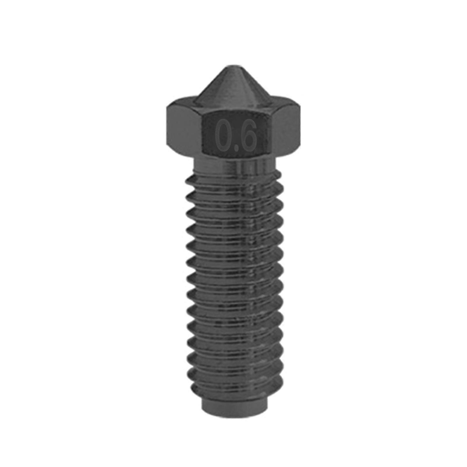 Professional 0.4mm 0.6mm Nozzles 3D Printer 1.75mm Filament Hot End Nozzles Threaded 3D Printer Nozzle Replacement 0.6mm