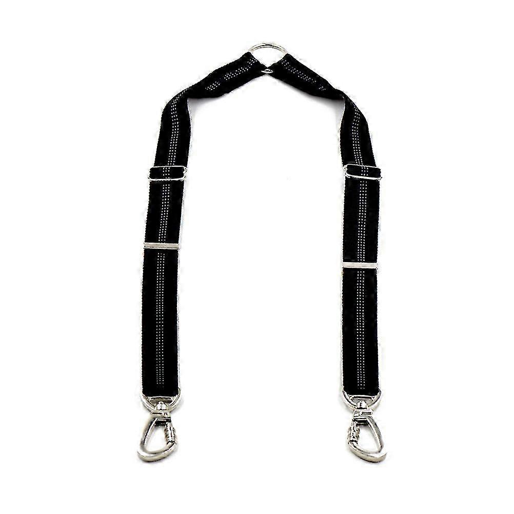 Dog Walker Leash Trainer Adjustable Split Lead for Two Dogs - Black