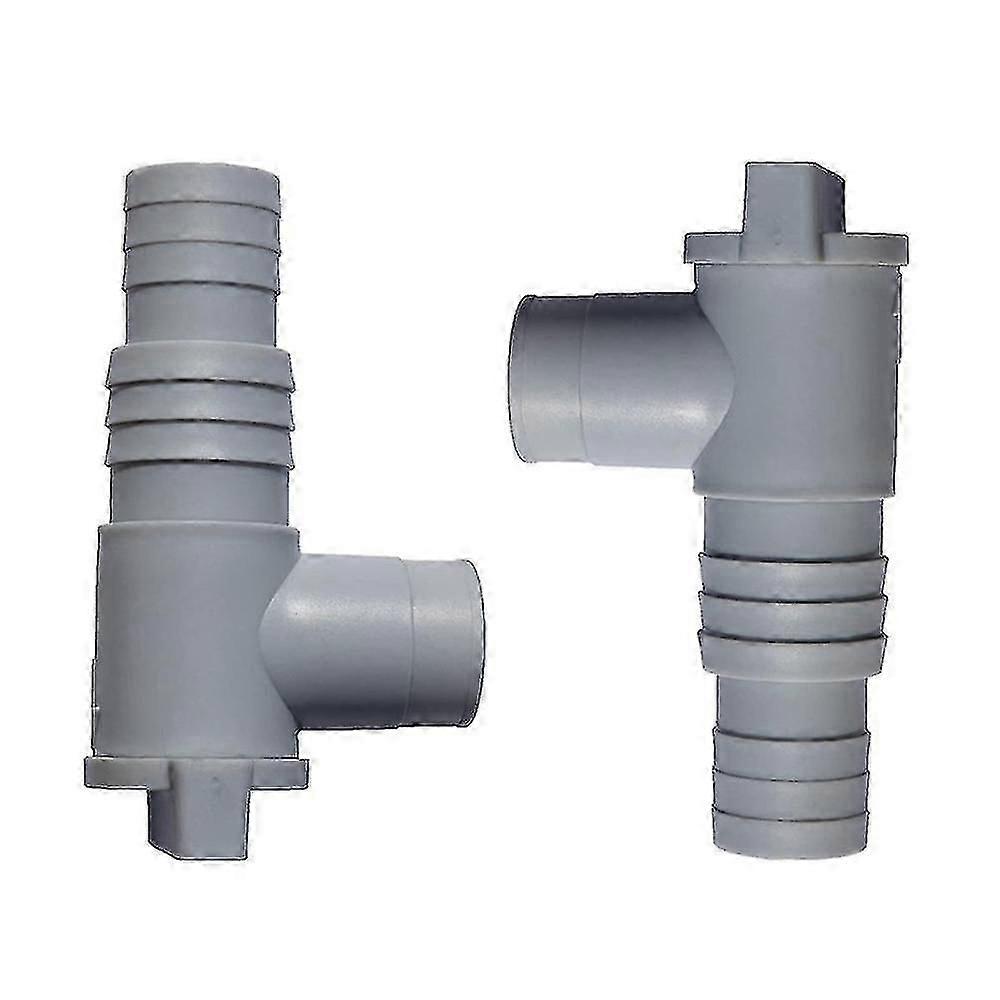 2 Pack Pvc Pool Filter Pump Adapter Kit For 32mm Hose On/off Plunger Valve Leak Proof Seal Replacem