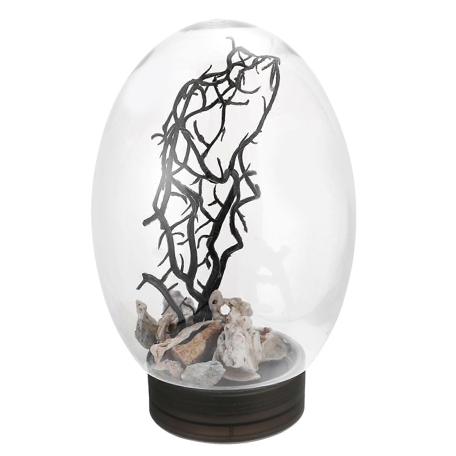 Portable Desktop Aquarium with LED Lighting, Enhancing Dark Environment Ambience