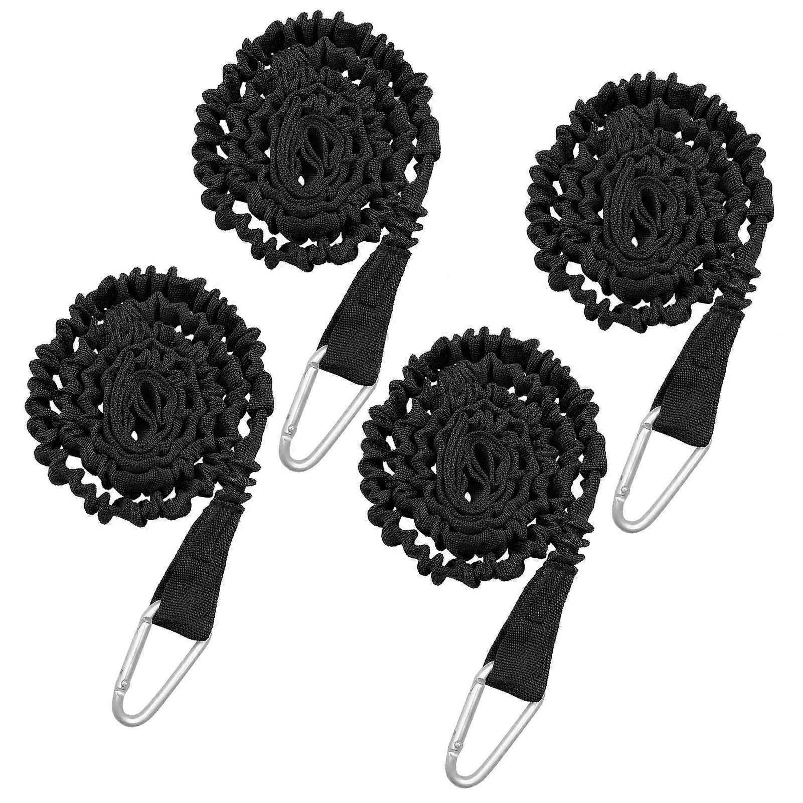 4 Pack Kayak Paddle Leash Lightweight Stretchable Coiled Kayak Rod Leash Lanyard for SUP Boating Canoeing Fishing Kayaking