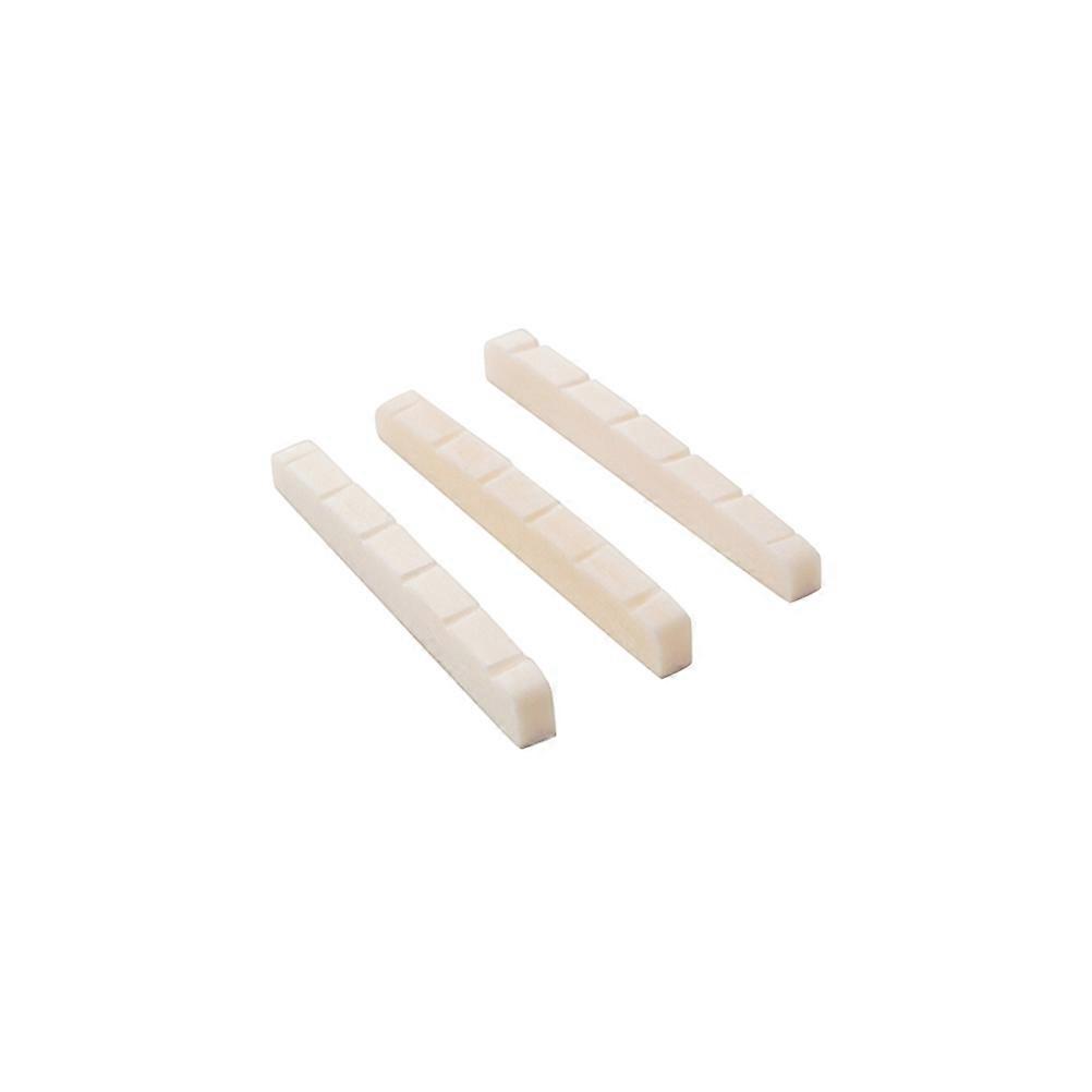 Guitar Bone Nut Component, Durable Construction for Use, Supports Strings