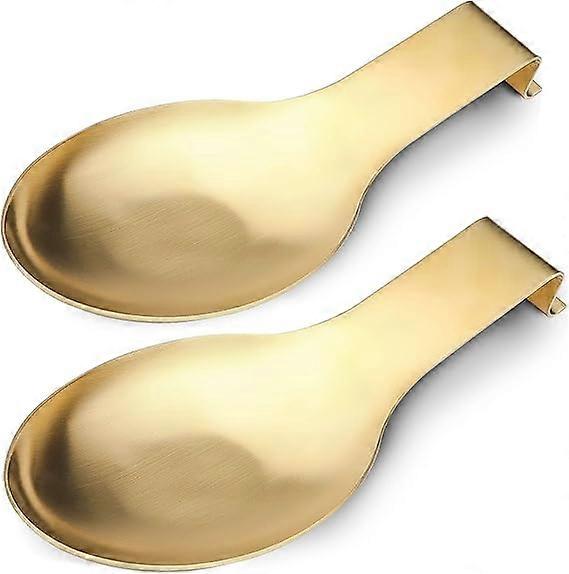 Stainless spoon shelf 2 pcs gold