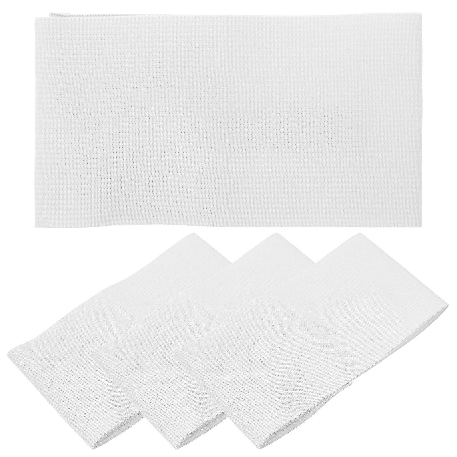 It looks like you're referring to a product listing for **white football/soccer captain armbands**. Here's a refined and professional description