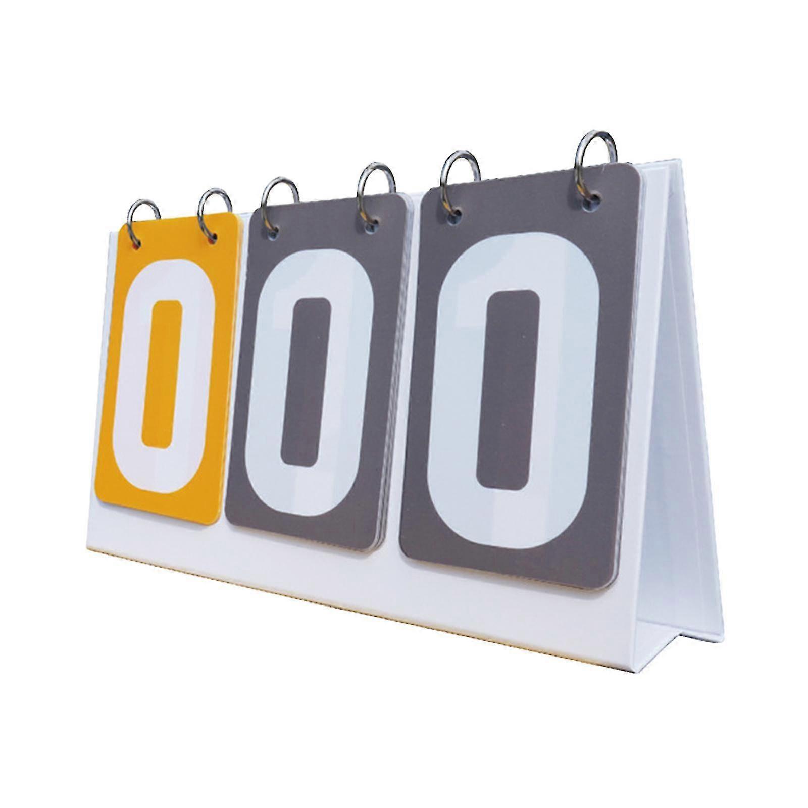 Large Portable Flip Scoreboard for Badminton and Indoor Sports - 3-Digit Display