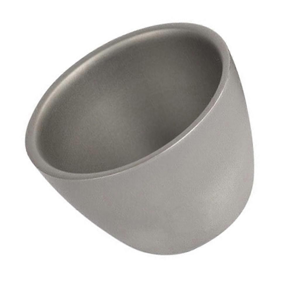 Titanium Beverage Cup, Compact Size for Travel Camping Hiking, Secure Grip