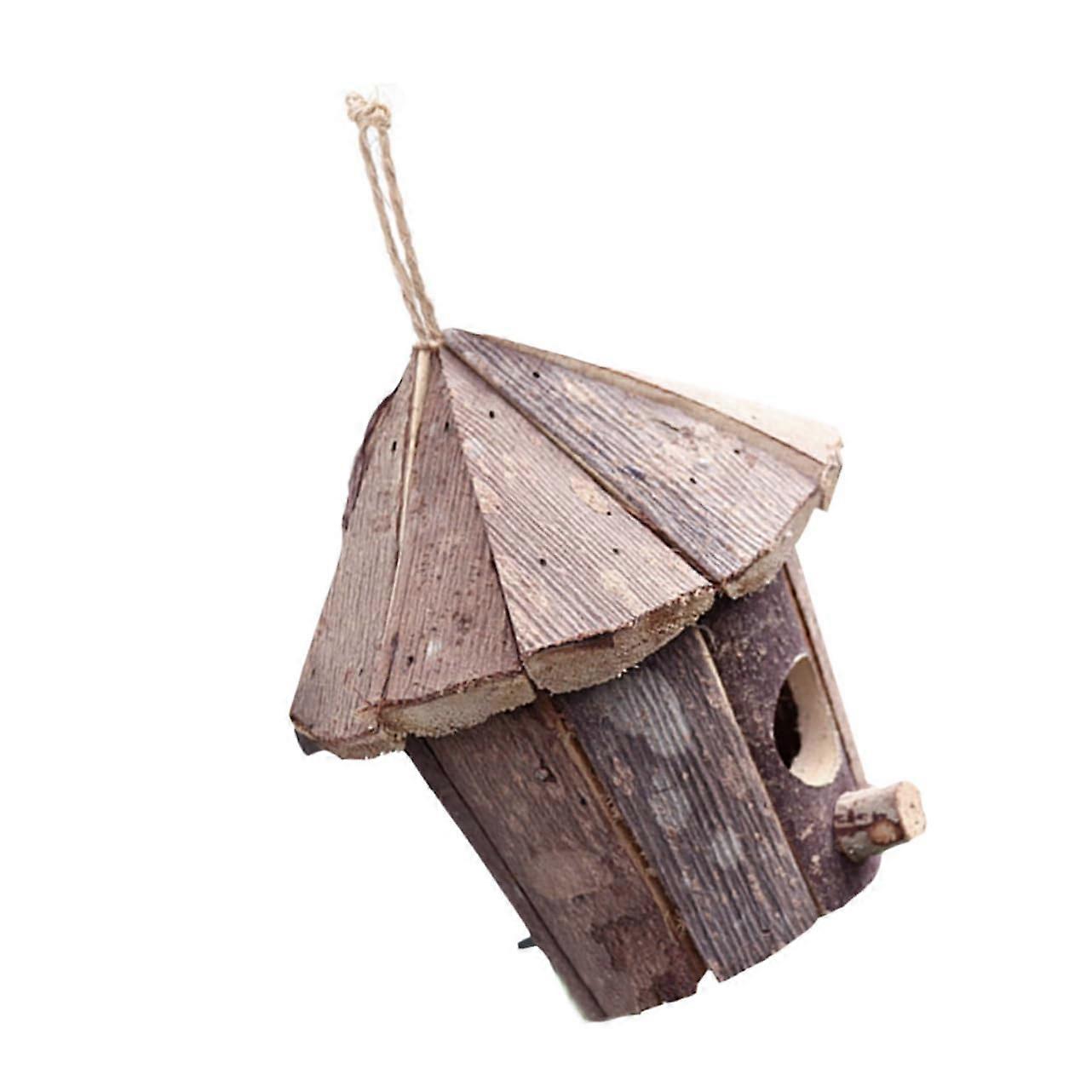 Handmade birdhouse Rustic bird nest For pets Ideal decorative element For garden And indoor area gift idea For bird lovers