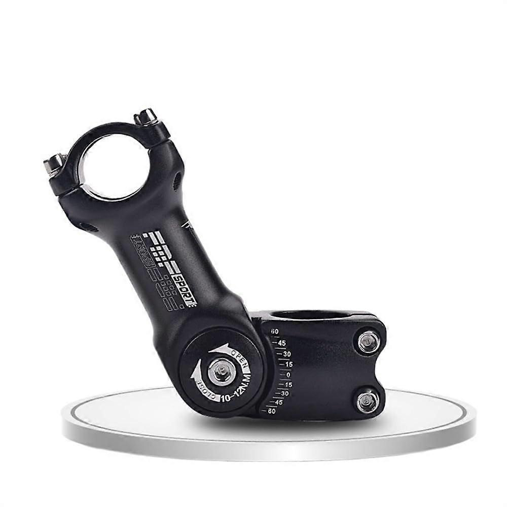 Adjustable Angle Bicycle Stem 25.4/31.8 mm Aluminum Alloy Riser Adapter for Mountain Bike Handlebars 25.4x110 mm