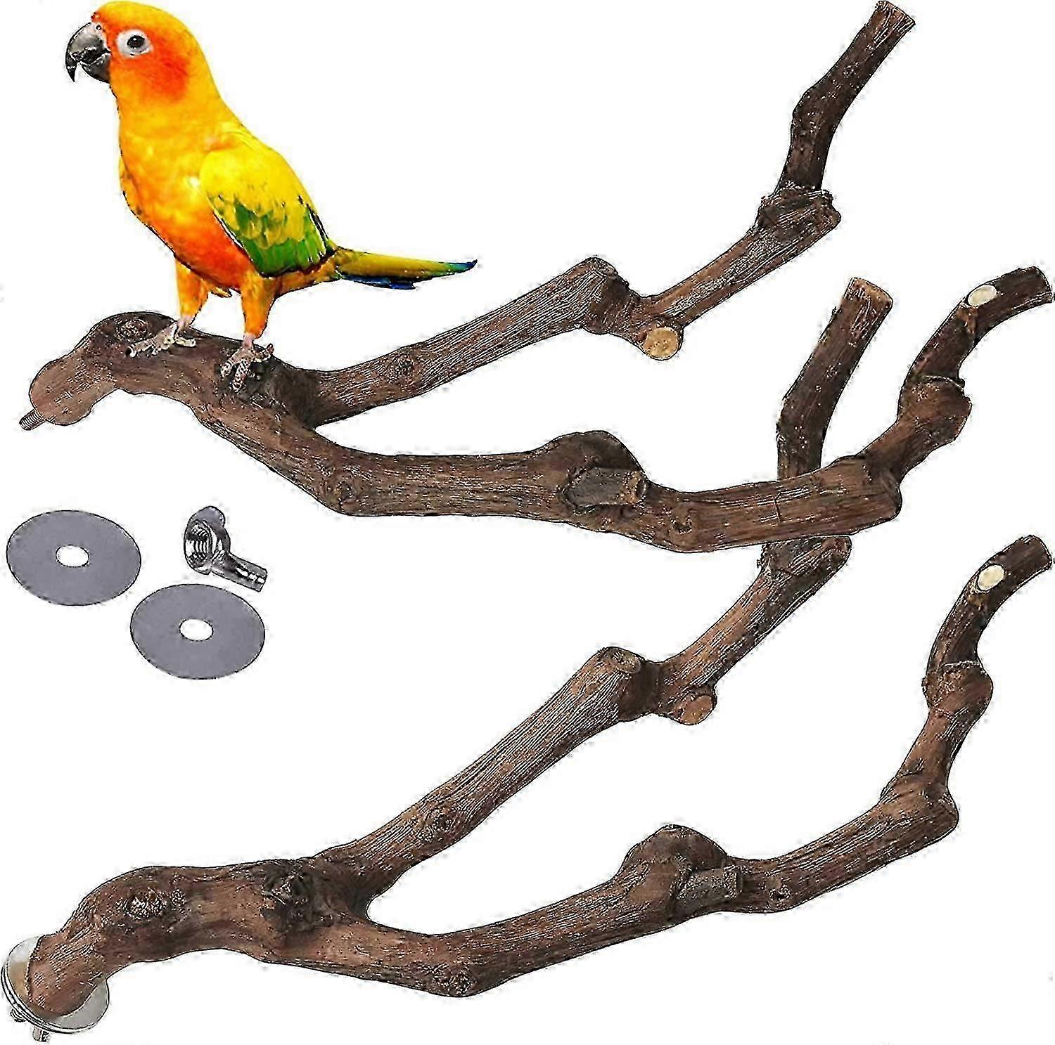 Parrot Perch Stand Chew Toy - 2 Pack