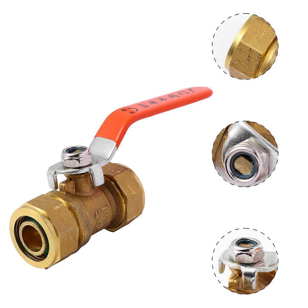 Water Shut Off Valve Ball Valve Cold or Hot Water Control Assorted Color 5.8X2.8cm Temperature Control 1Pcs