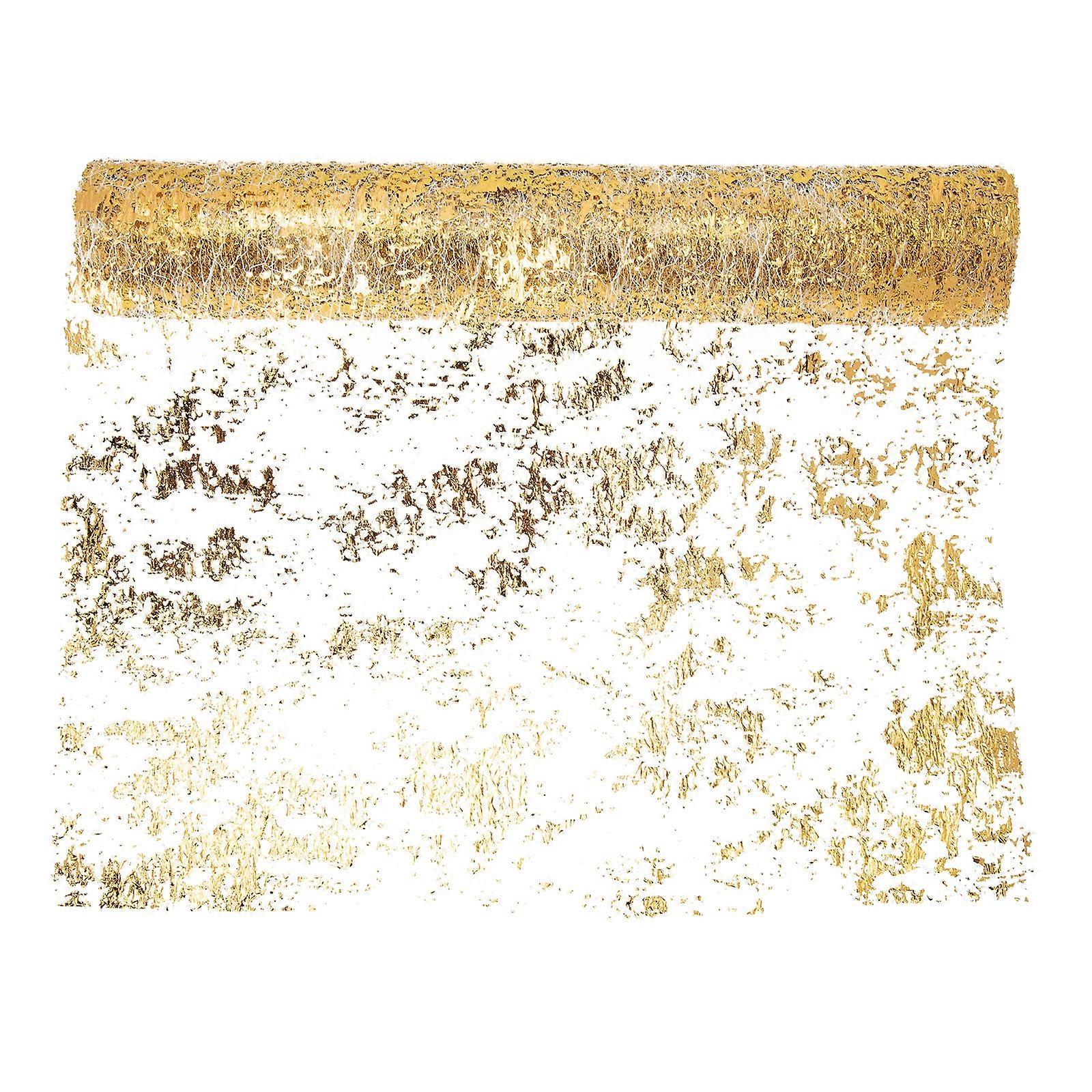 French Style Table Flag Golden Tablecloth Party Holiday Table Decor Rectangular 1000x28cm Polyester 1Pack
