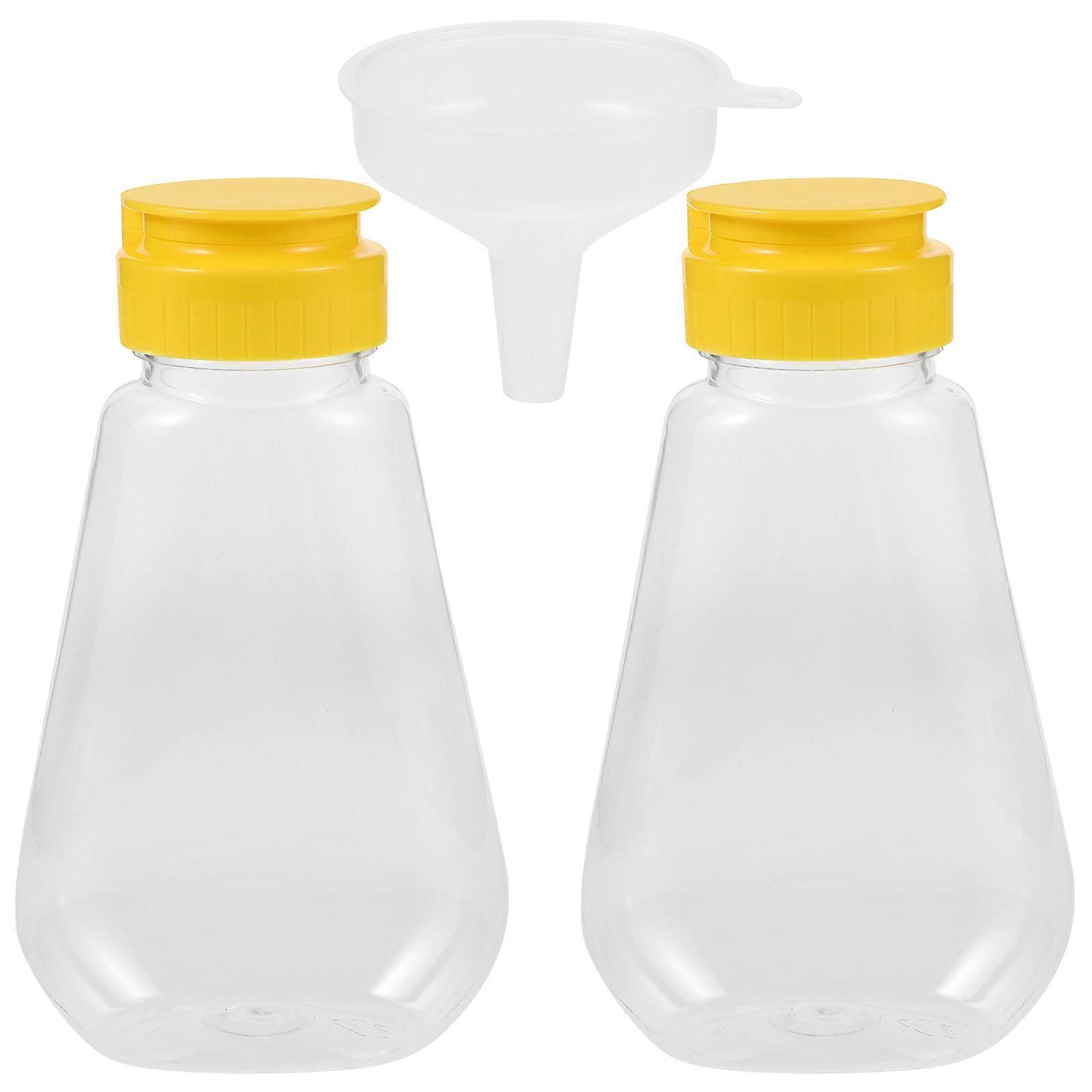 Honey Squeeze Bottles Plastic Honey Dispenser Food Preparation 200ml Usage 1Set
